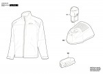 Bosch 1 600 A00 1HY Heat+Jacket 10,8V Professional Jacket Spare Parts
